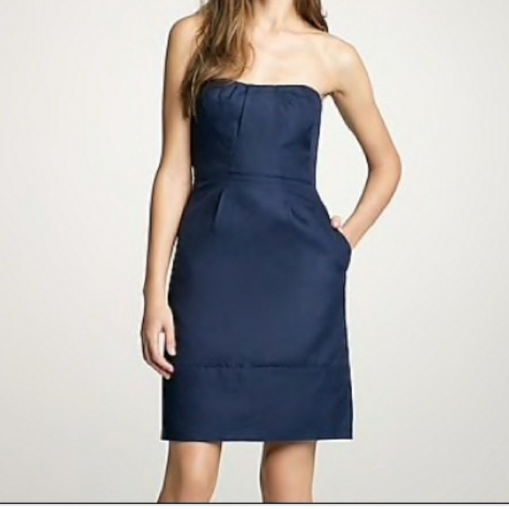 J Crew Erica Dress Purple 2P Petite - Picture 2 of 9